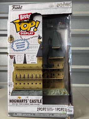 Funko Bitty Pop Display Hogwarts Castle Harry Potter + 2 Exclusive Figures NEW